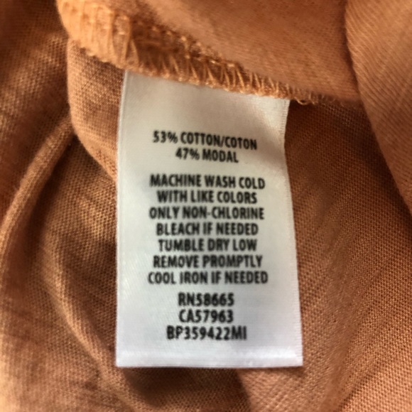 {Nordstrom BP} NWT Peach Front Knotted Tee - Picture 6 of 6